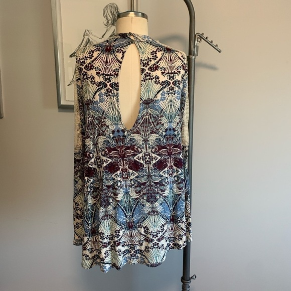 Free People Snow Combo Long Sleeve Blouse - Picture 2 of 6